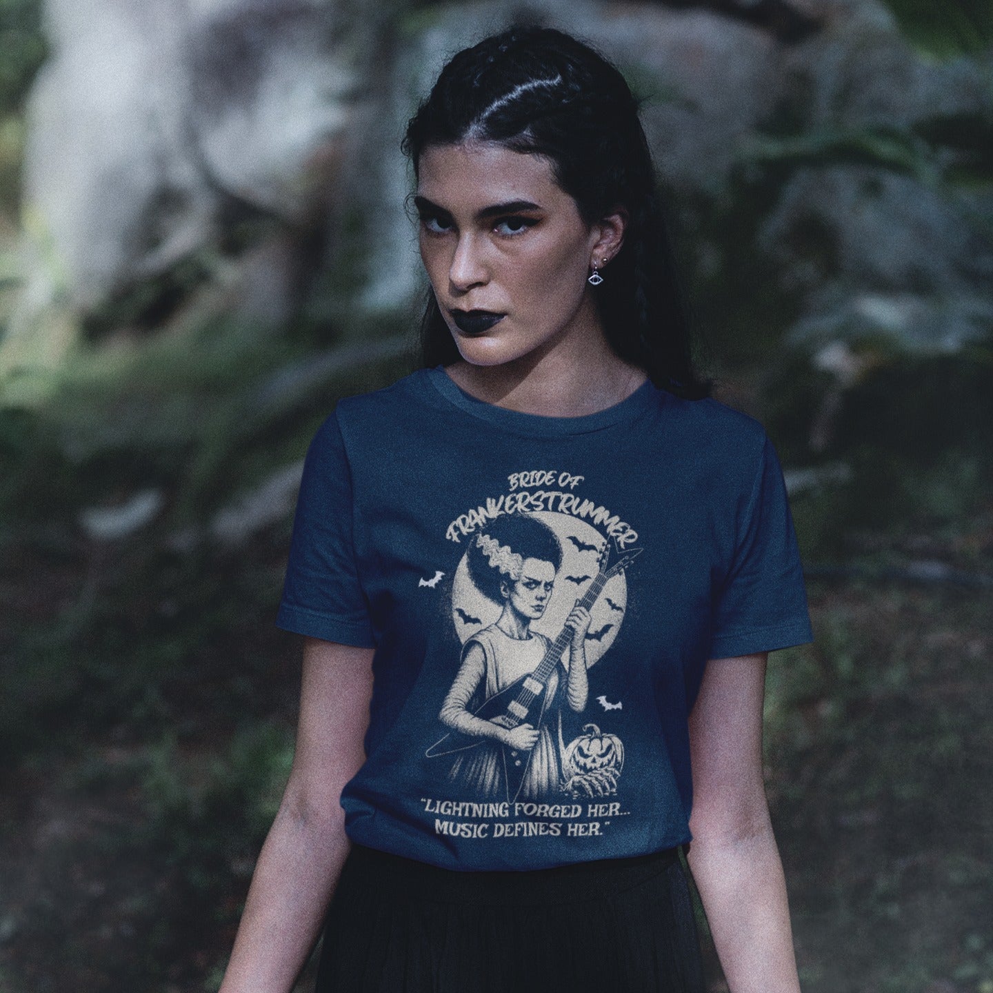 Bride of Frankenstrummer | Rock Halloween Tshirt