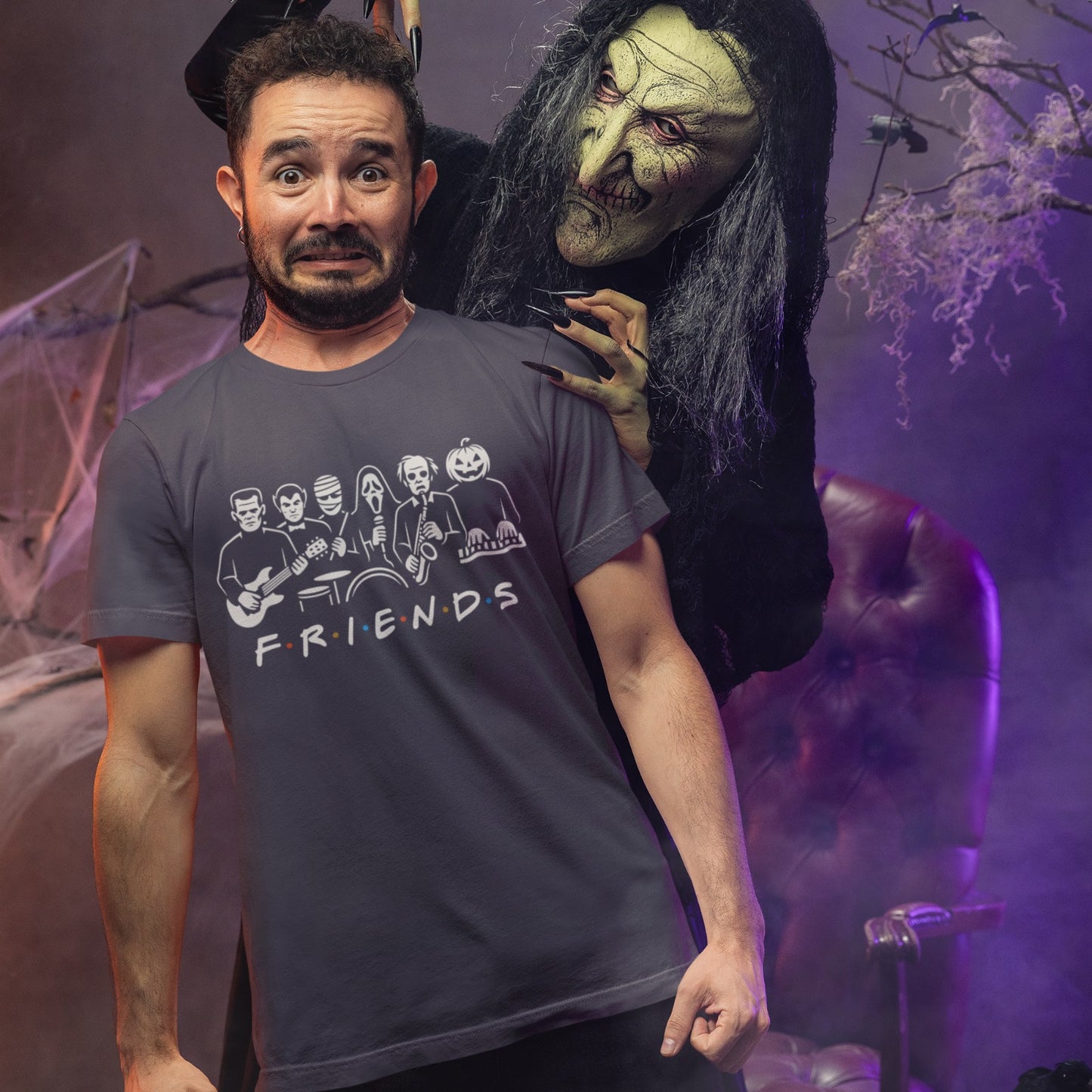 Monster Band Friends | Horror Halloween Tshirt