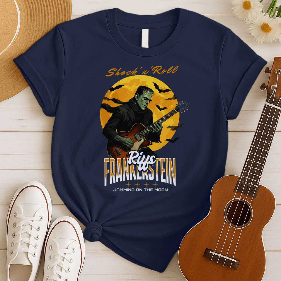 Frankenstein Riffs | Shock N Roll Guitar Tshirt