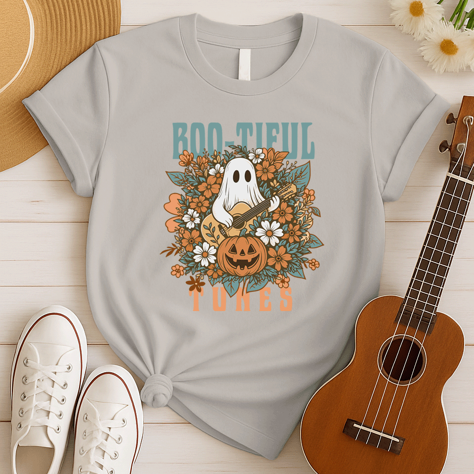 Boo-tiful Tunes | Halloween Ghost Tshirt