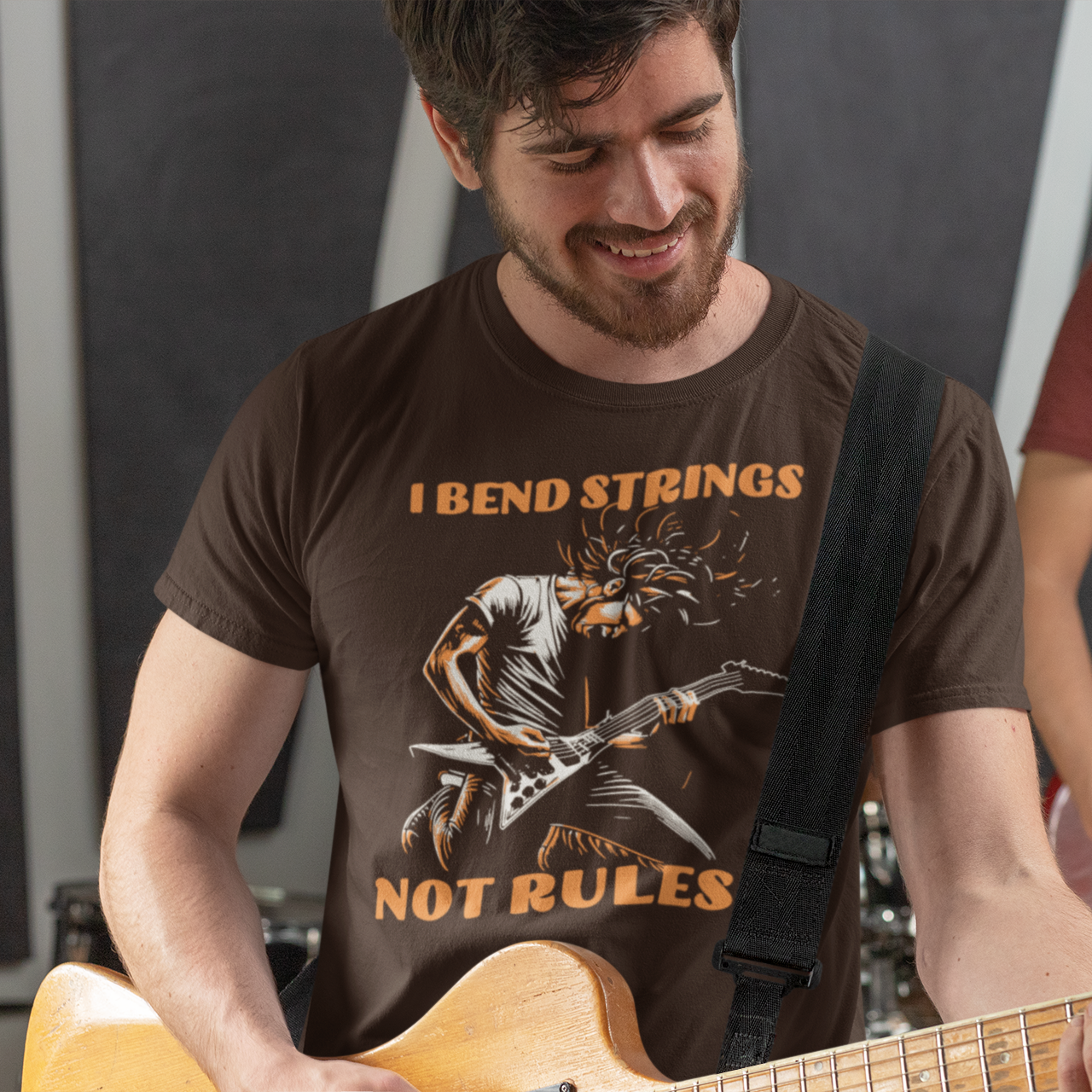 I Bend Strings Not Rules | Guitar Player Tshirt