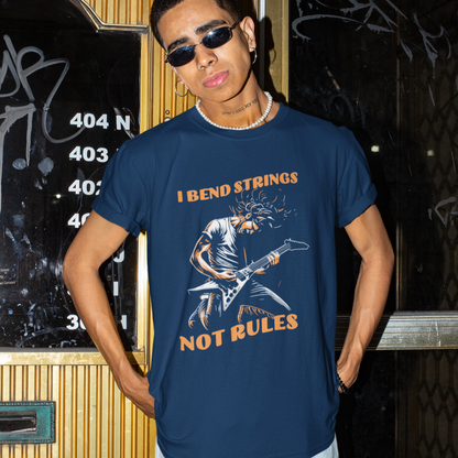 I Bend Strings Not Rules | Guitar Player Tshirt
