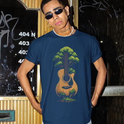 Acoustic Nature Music | Guitar Tree Tshirt