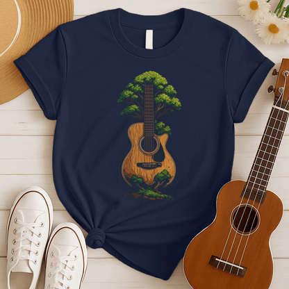 Acoustic Nature Music | Guitar Tree Tshirt