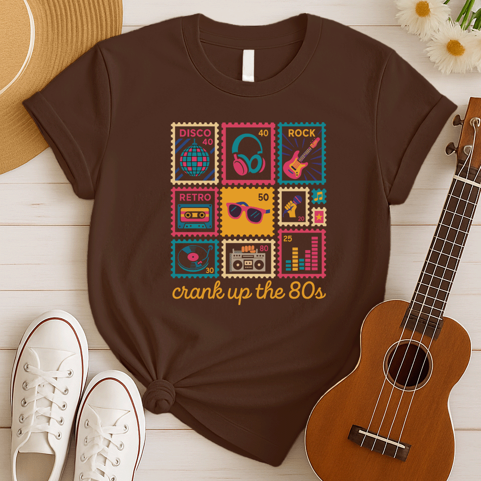 80s Music Disco | Retro Stamp Tshirt