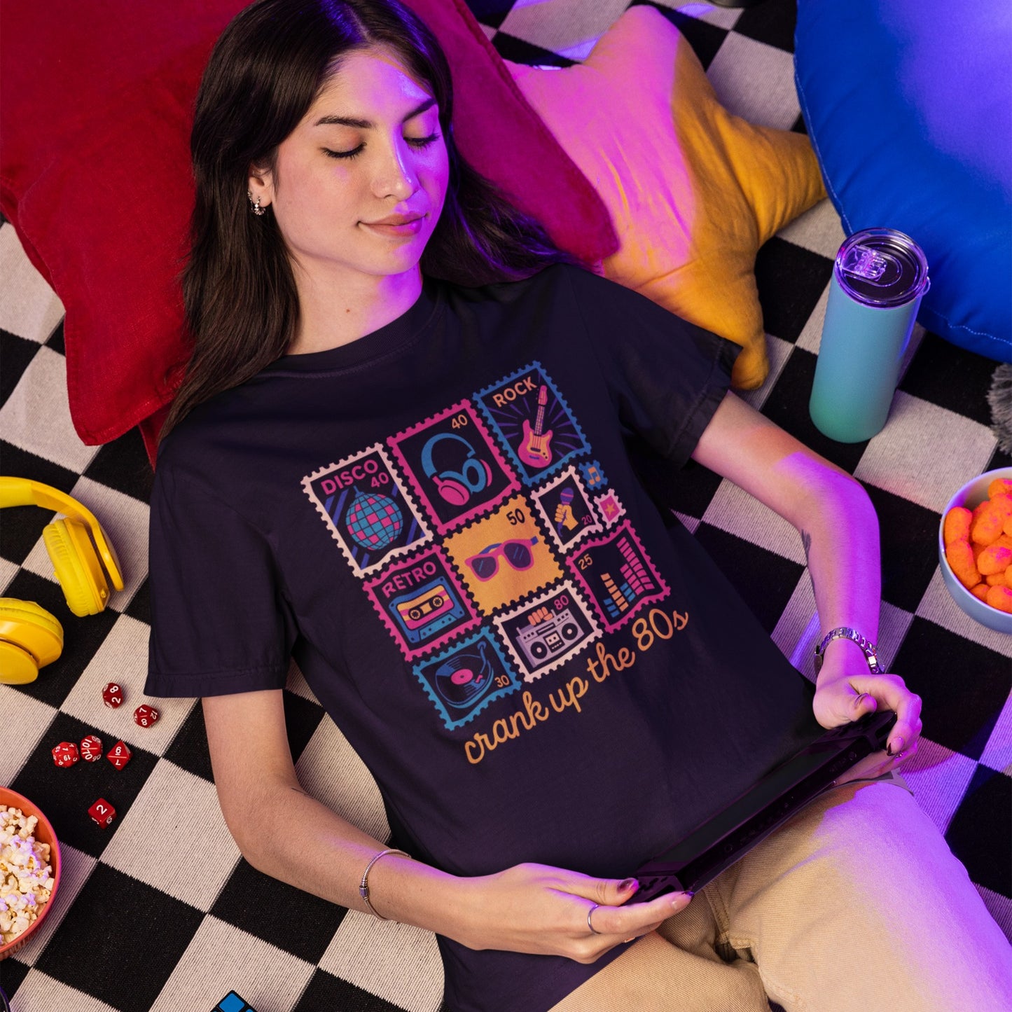80s Music Disco | Retro Stamp Tshirt