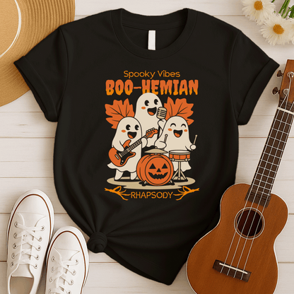 Boo-hemian Rhapsody | Spooky Ghost Band Tshirt