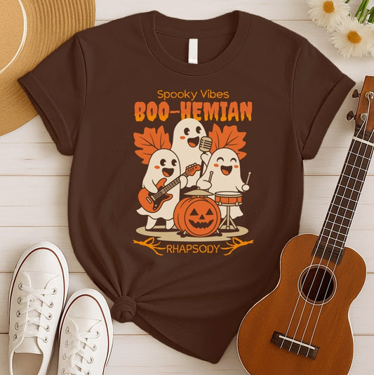 Boo-hemian Rhapsody | Spooky Ghost Band Tshirt