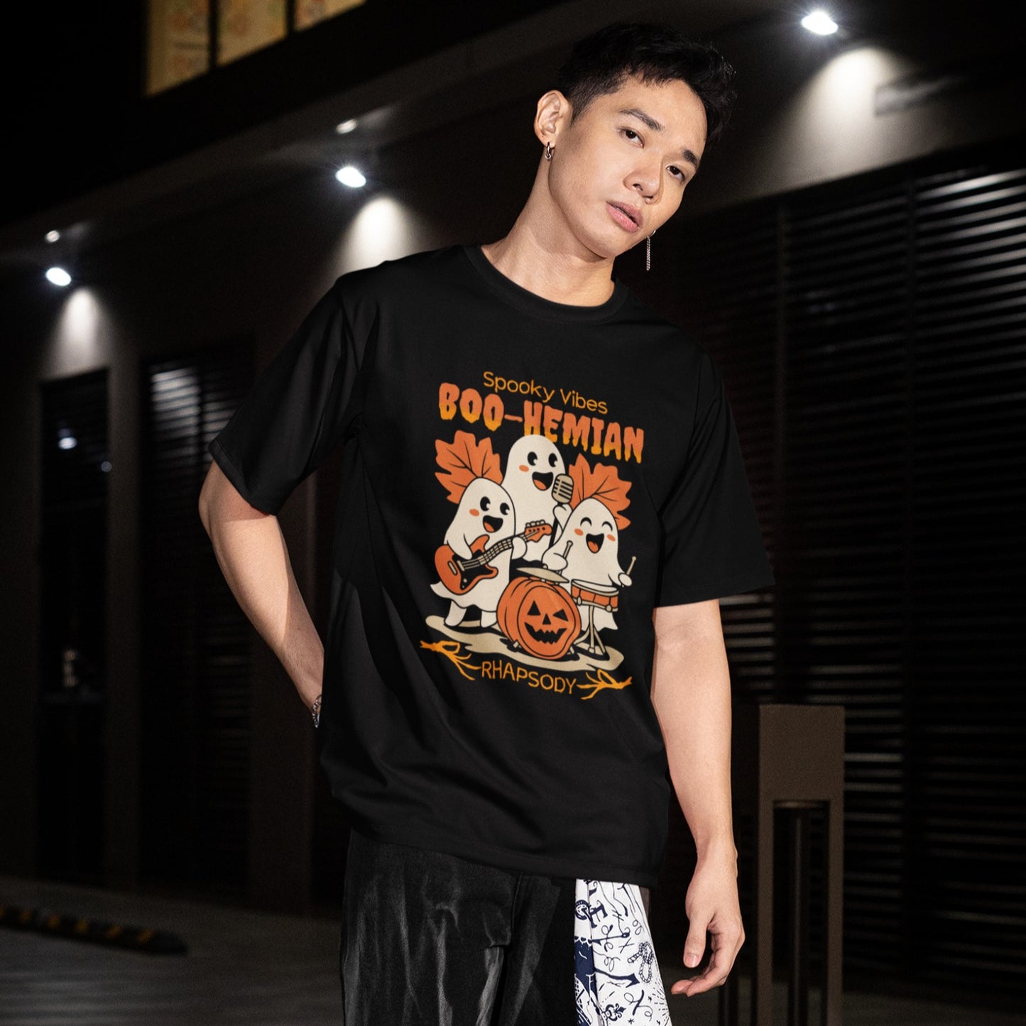 Boo-hemian Rhapsody | Spooky Ghost Band Tshirt