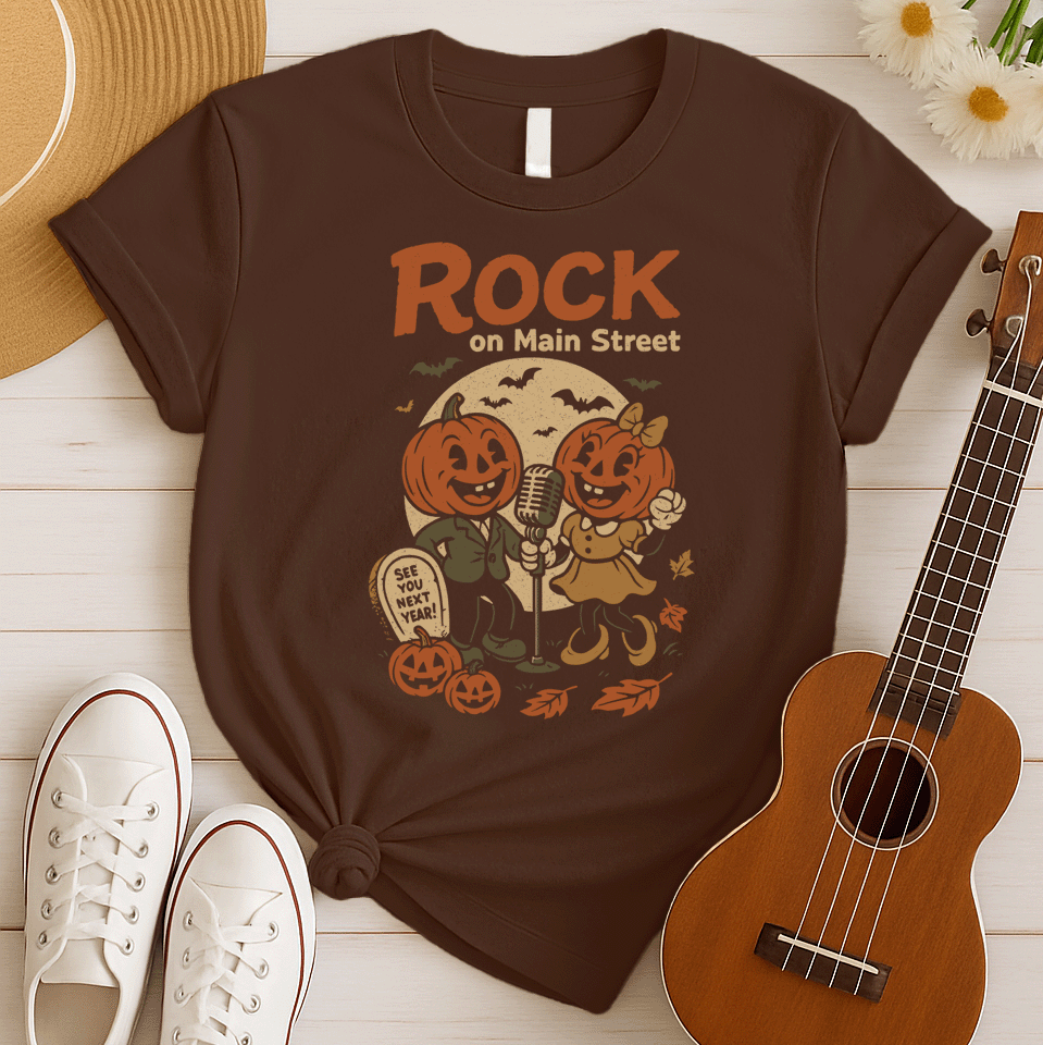 Rock on Main Street | Halloween Retro Tshirt