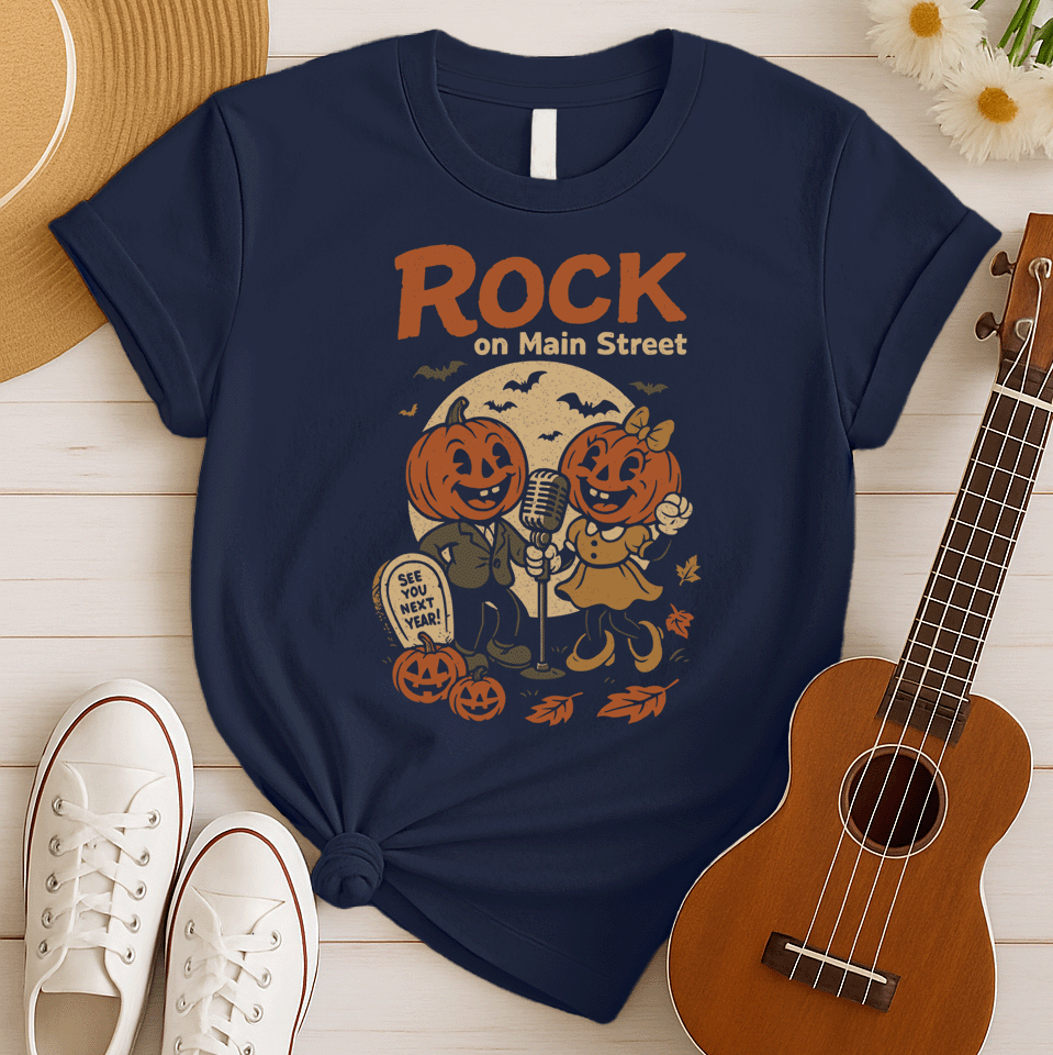 Rock on Main Street | Halloween Retro Tshirt