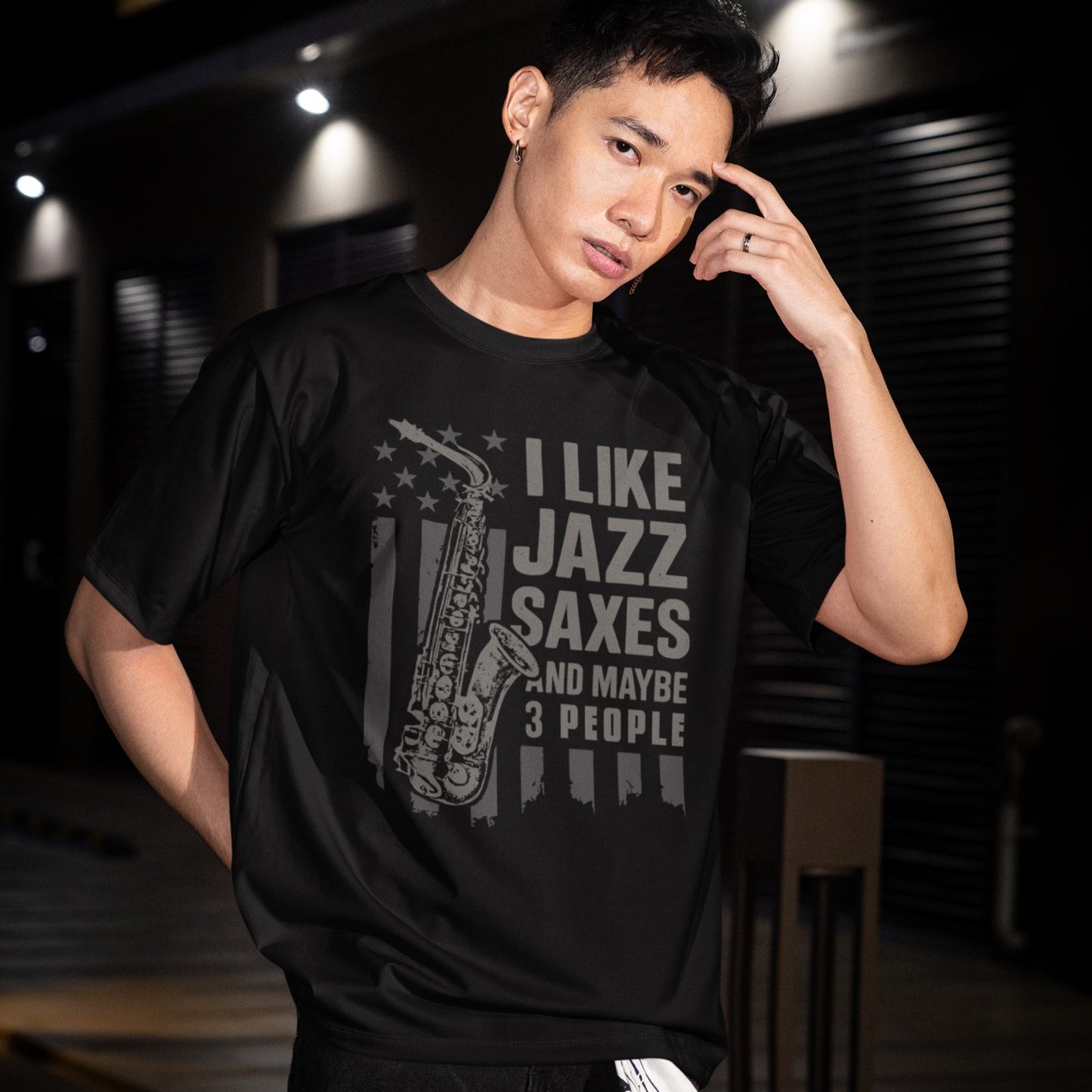 I Like Jazz Saxes | Funny Jazz Lover Tshirt