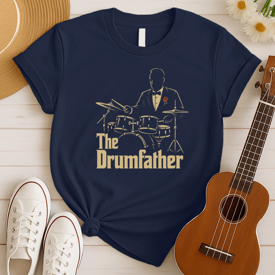 The Drumfather | Godfather Parody Tshirt