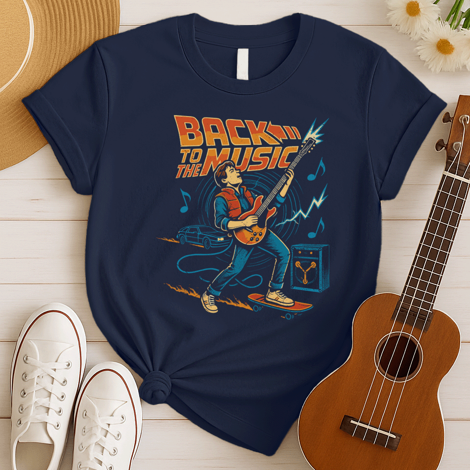 Back To The Music | Retro 80s Tshirt