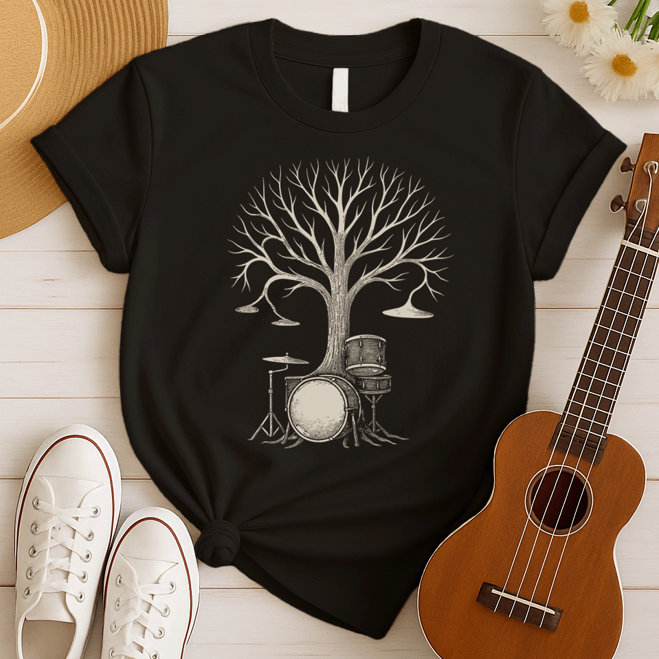 Drum Kit Tree | Drummer Gift Tshirt