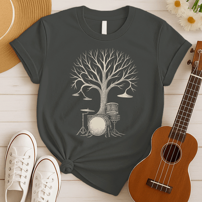 Drum Kit Tree | Drummer Gift Tshirt