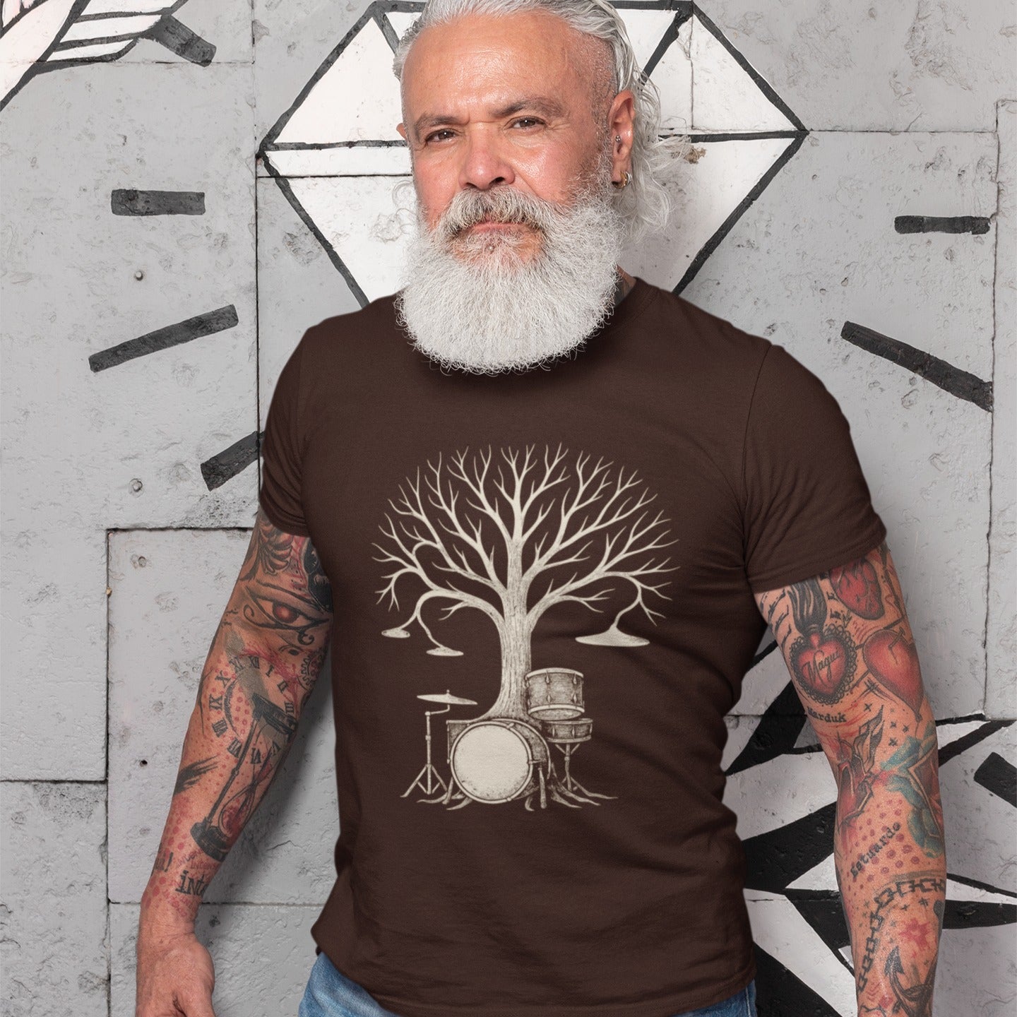 Drum Kit Tree | Drummer Gift Tshirt