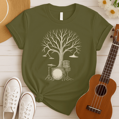 Drum Kit Tree | Drummer Gift Tshirt