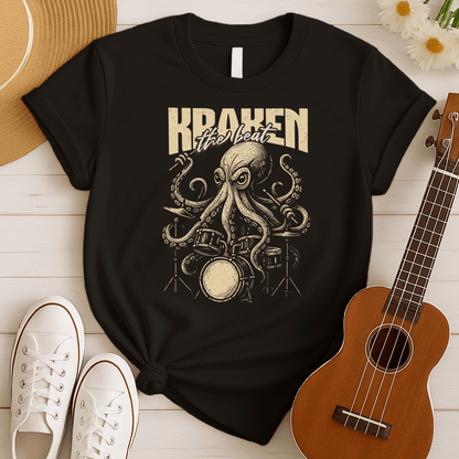 Kraken the Beat | Octopus Drummer Tshirt