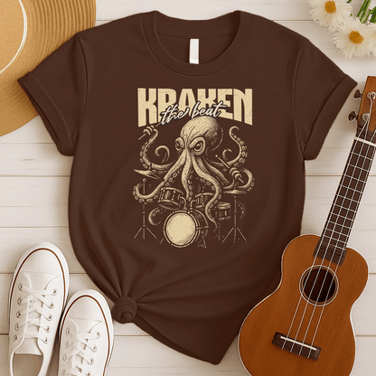 Kraken the Beat | Octopus Drummer Tshirt