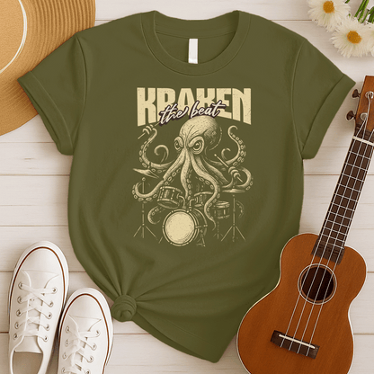 Kraken the Beat | Octopus Drummer Tshirt