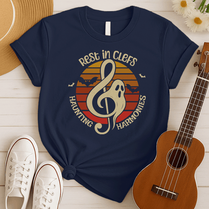 Rest In Clefs | Halloween Music Tshirt