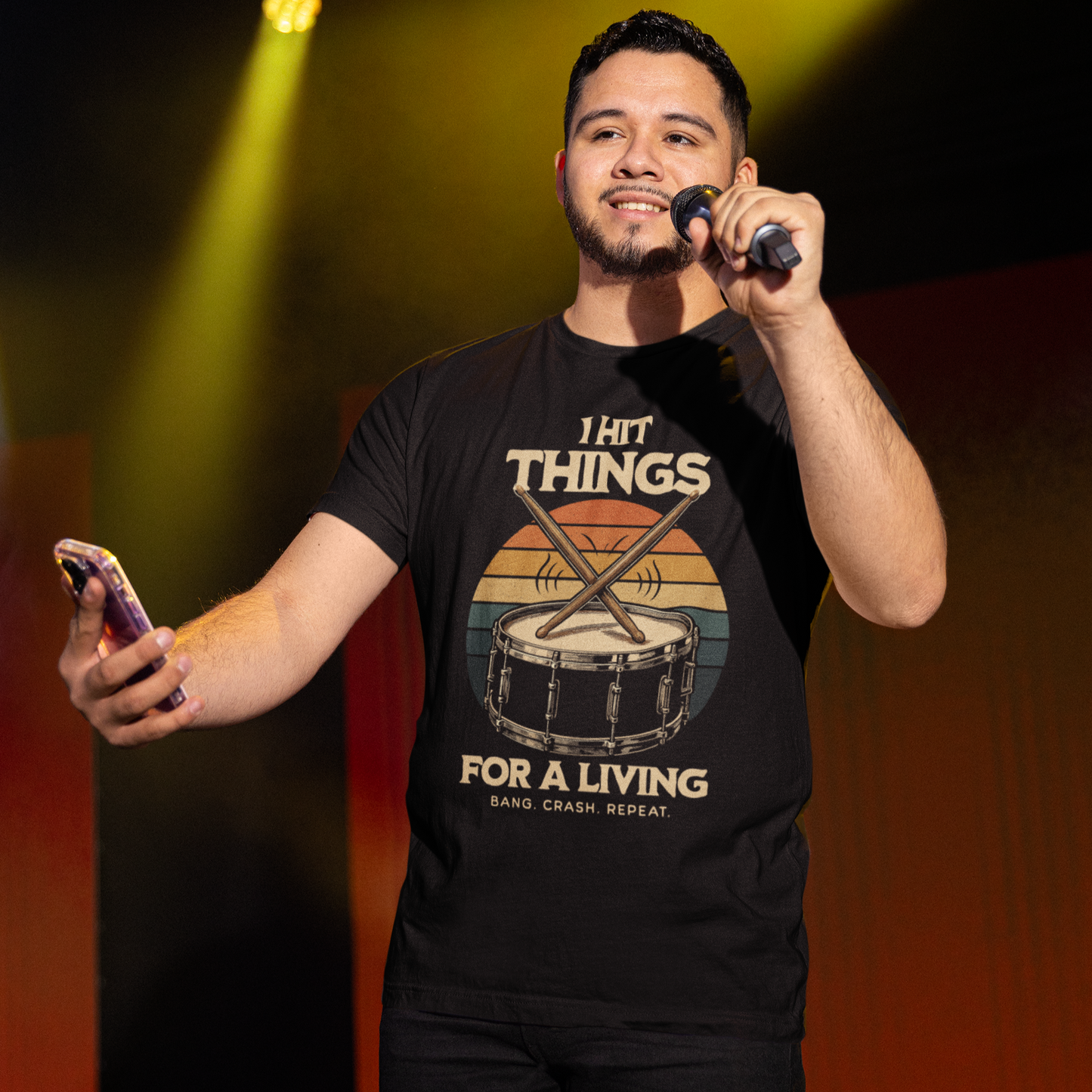 I Hit Things | Funny Drummer Tshirt