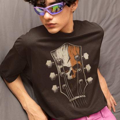 Skull Guitar Headstock | Hard Rock Tshirt