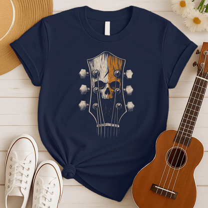 Skull Guitar Headstock | Hard Rock Tshirt