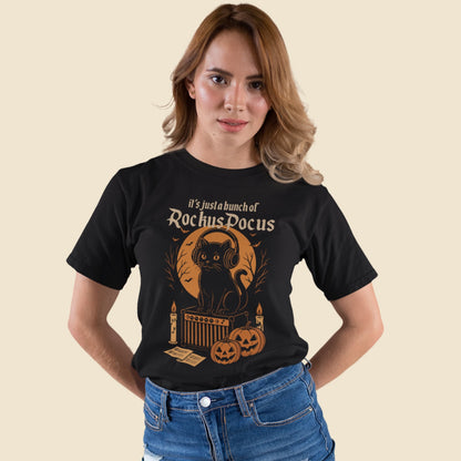 Rockus Pocus Cat | Halloween Music Tshirt