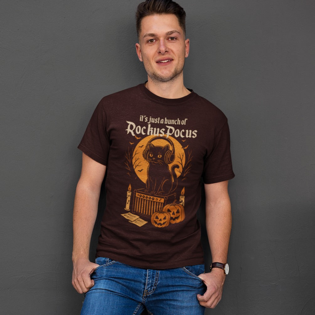Rockus Pocus Cat | Halloween Music Tshirt