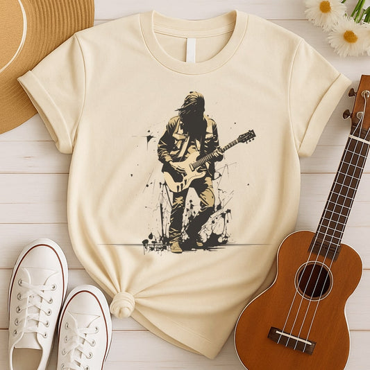 Iconic Rock Guitar Player | Rebel Tshirt