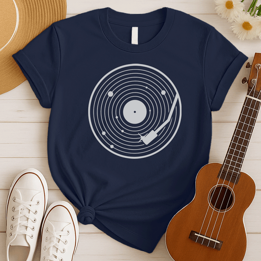 Vinyl Solar System Retro Tshirt