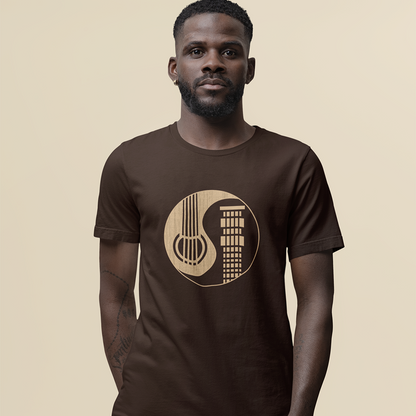 Guitar Lover Ying Yang Guitarist Tshirt
