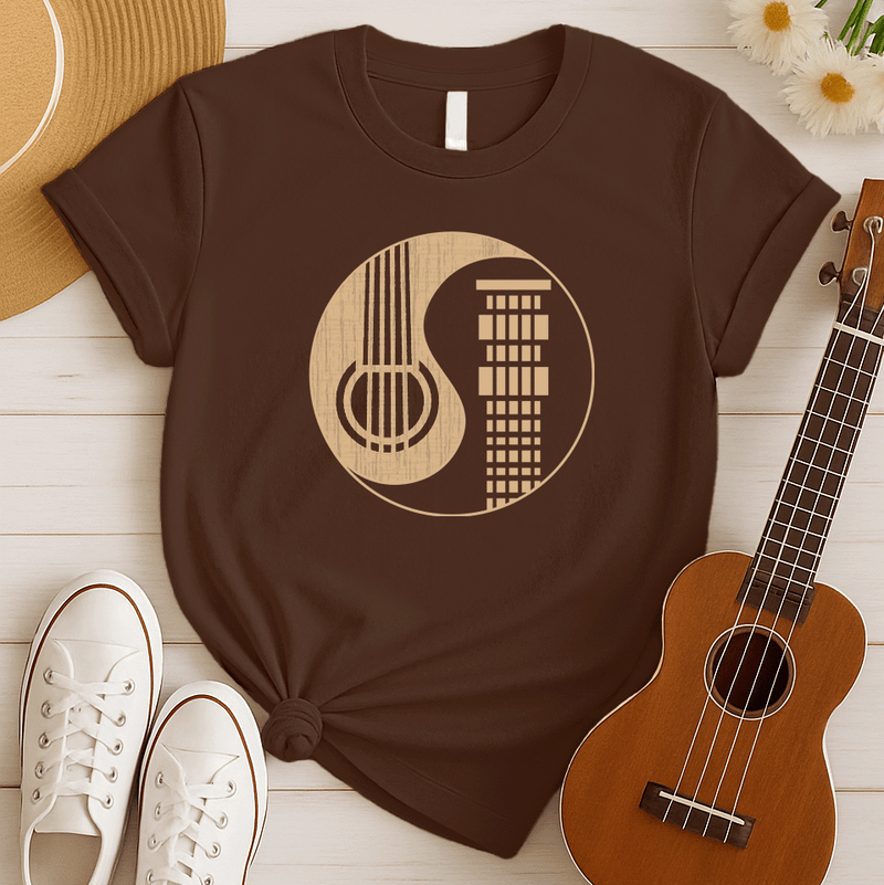 Guitar Lover Ying Yang Guitarist Tshirt