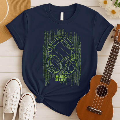 Music is Life Music Lover Tshirt
