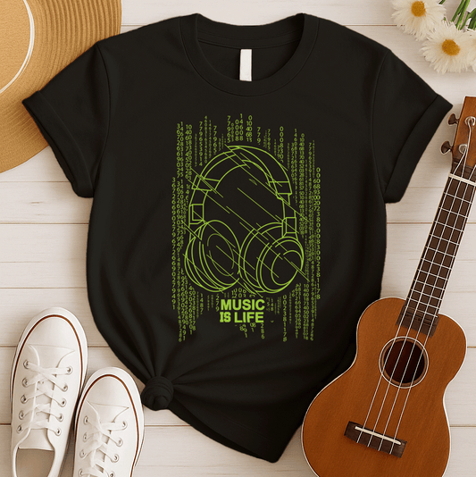 Music is Life Music Lover Tshirt