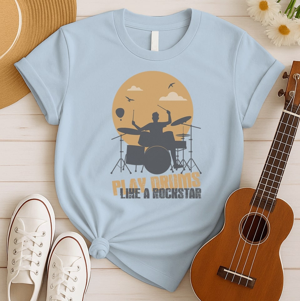 Drummer Beats Hard | Drums Fan Tshirt