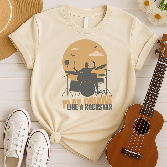 Drummer Beats Hard | Drums Fan Tshirt