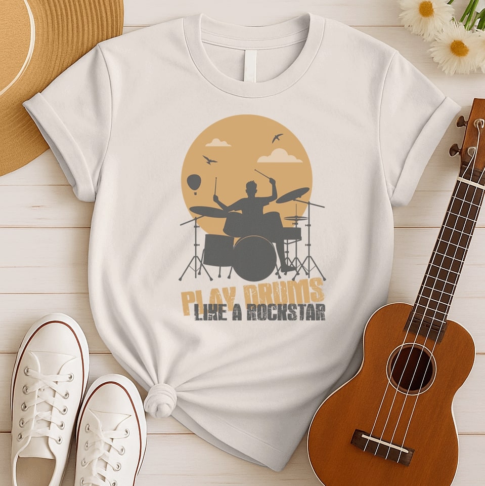 Drummer Beats Hard | Drums Fan Tshirt