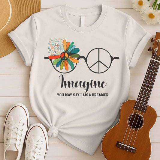 Imagine Peace Song | Lennon Fan Tshirt