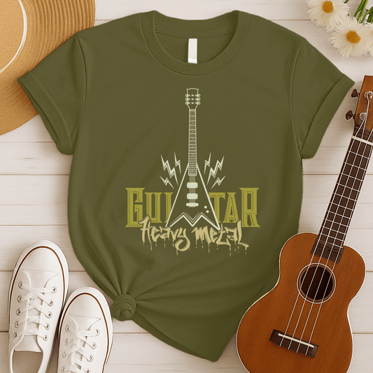 Electric Guitar Heavy Metal Tshirt