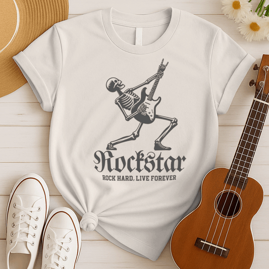 Rockstar Skeleton Guitarist Tshirt