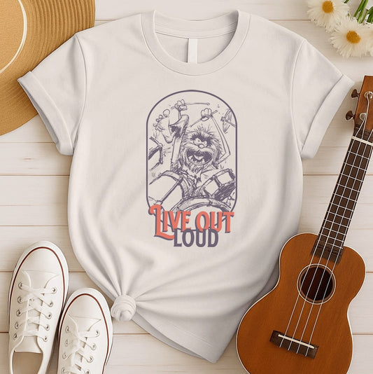 Live Out Loud | Rock And Roll Tshirt