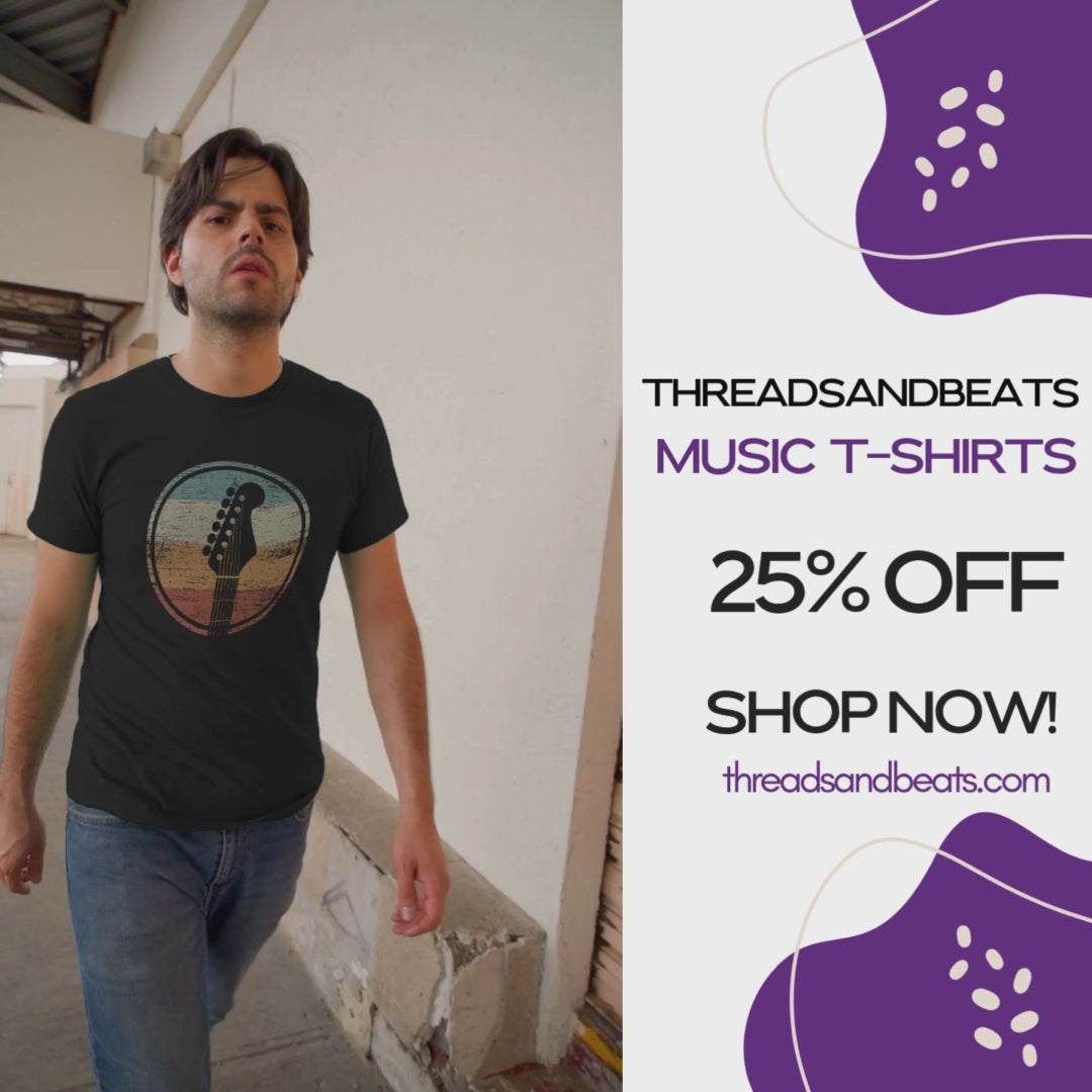 Grunge Guitar Lover USA Tshirt
