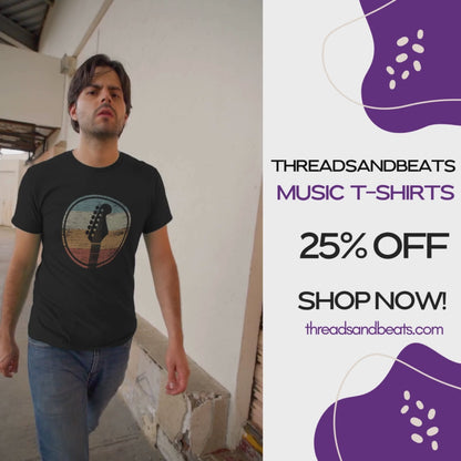 Grunge Guitar Lover USA Tshirt